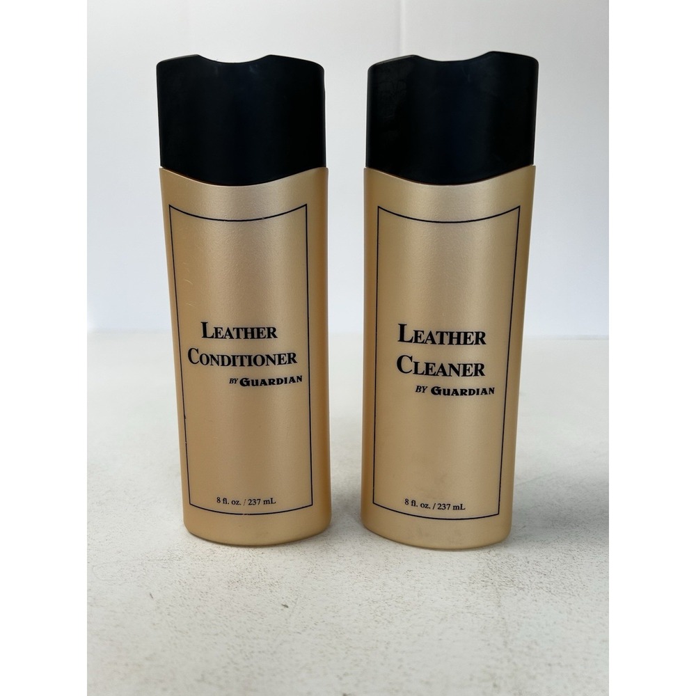 Guardian Leather Cleaner & Conditioner Set 2001 Vintage/Rare Find 8 FL OZ Each